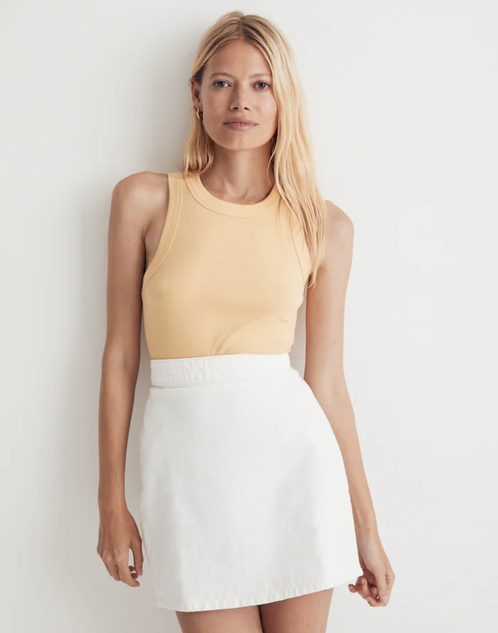 Madewell Supima® Rib Cutaway Tank XXS